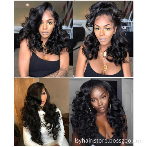 Loose Wave  Malaysian Hair Bundles 100% Human Hair Extensions Natural Color 3/4 Pieces No Tangle Hair Weave